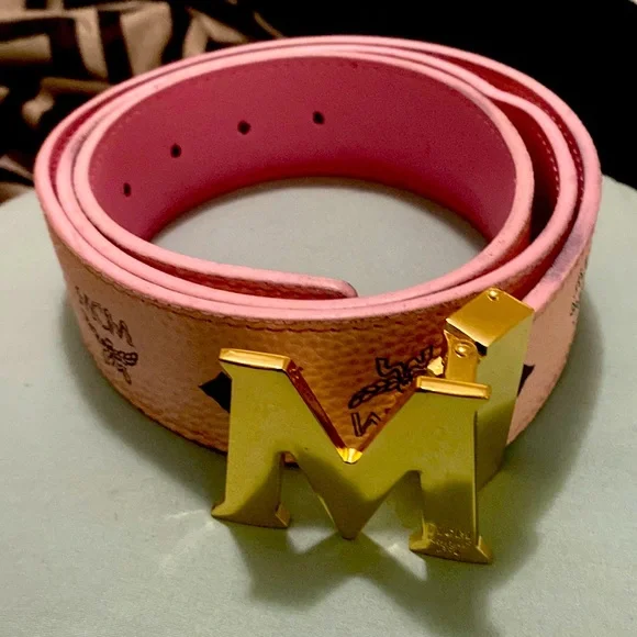 Pink MCM Belt
